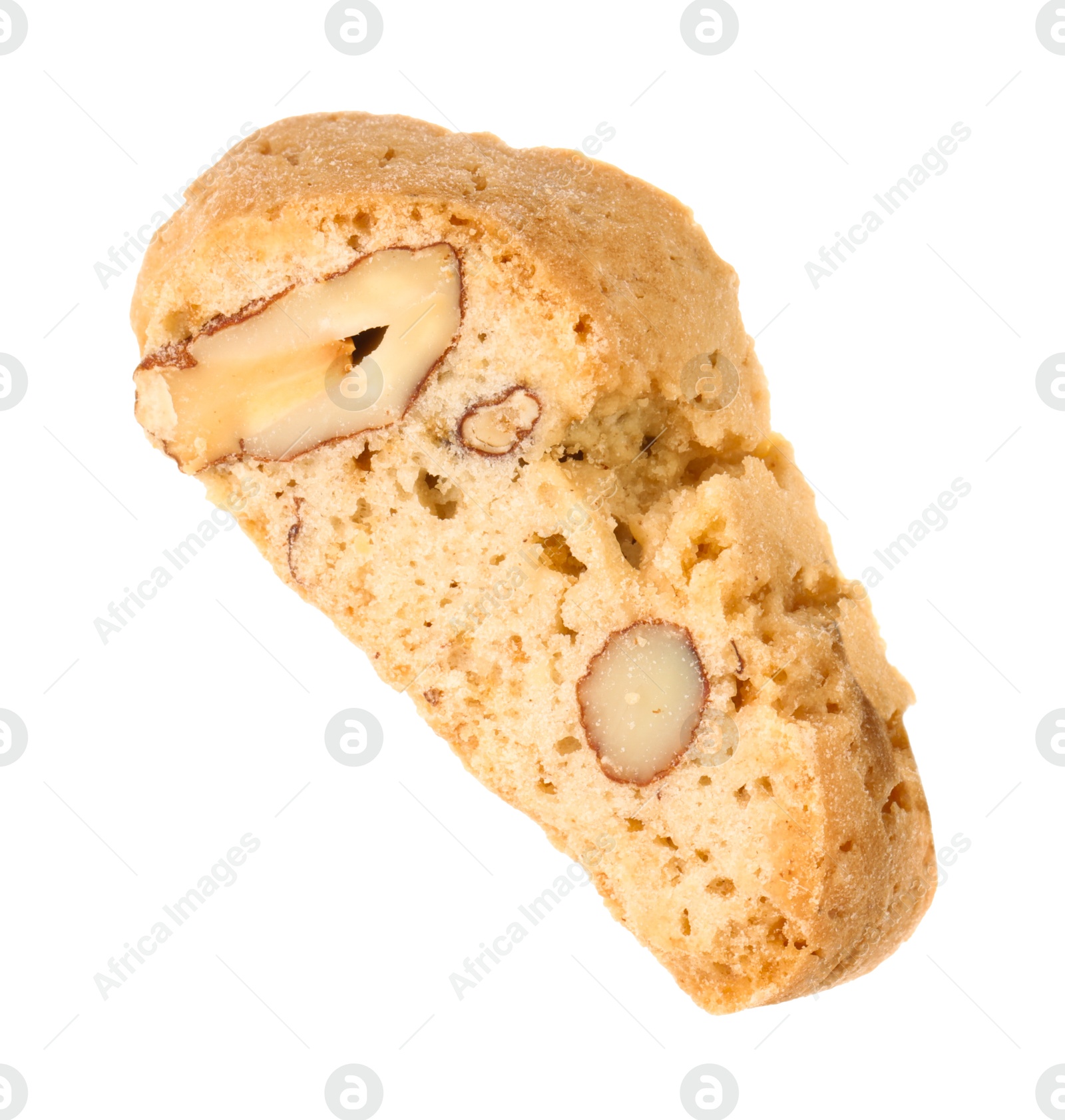 Photo of Traditional Italian almond biscuit (Cantucci) isolated on white