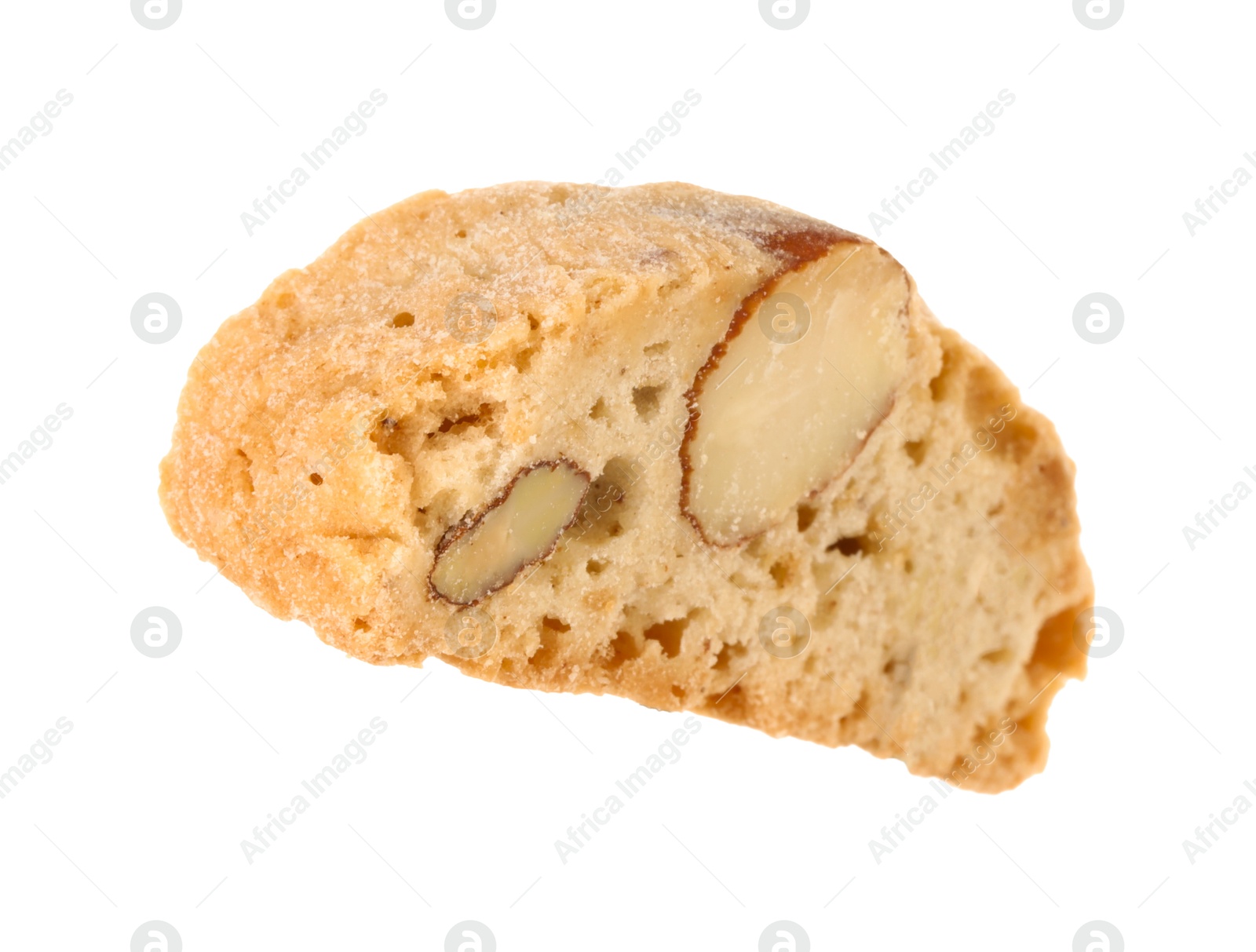 Photo of Traditional Italian almond biscuit (Cantucci) isolated on white