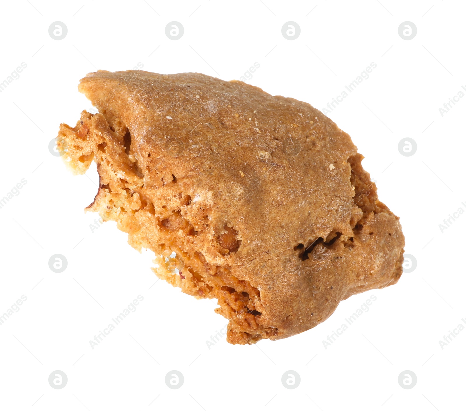 Photo of Piece of traditional Italian almond biscuit (Cantucci) isolated on white