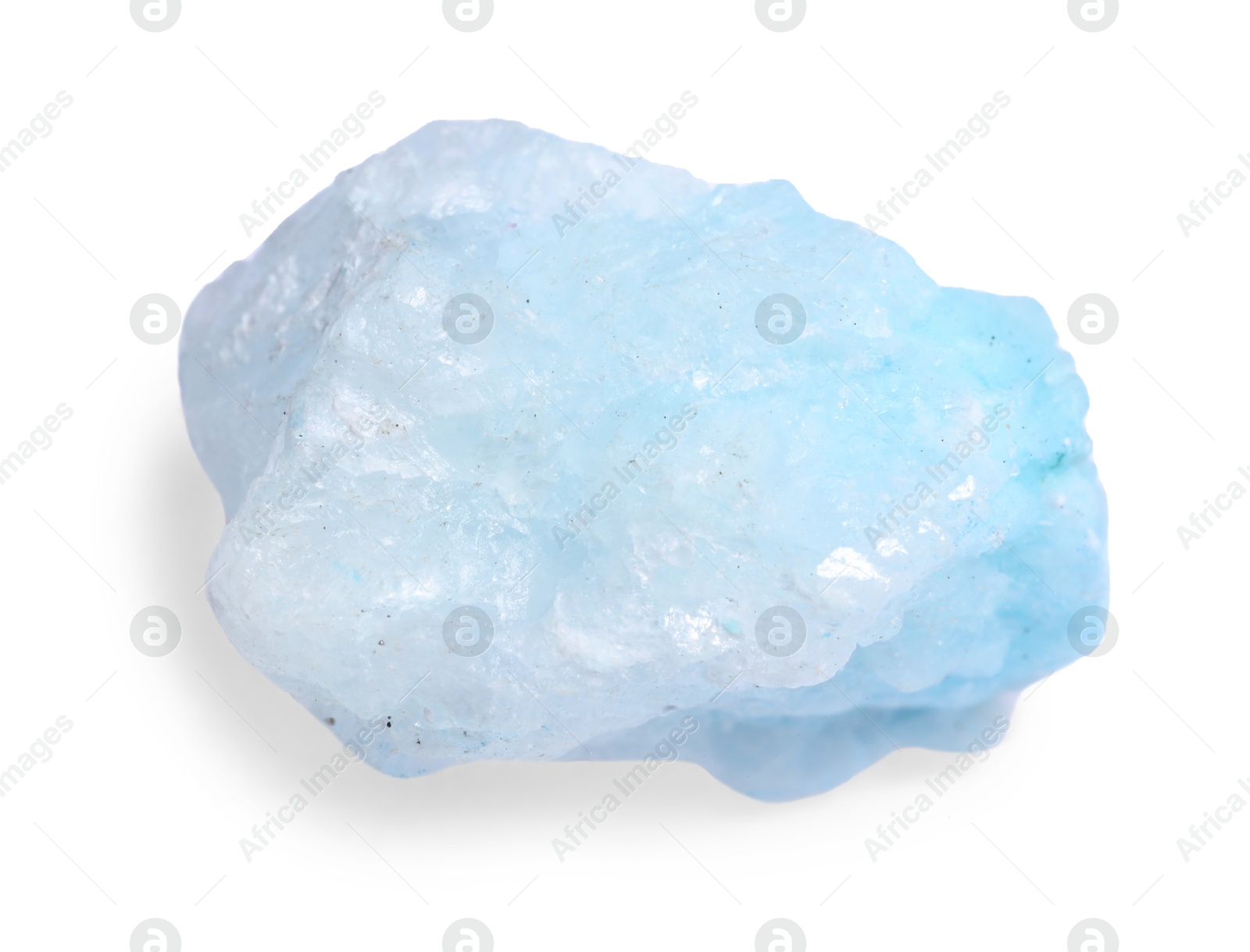 Photo of Beautiful crystal isolated on white. Natural gemstone