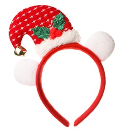 Photo of One bright Christmas headband isolated on white