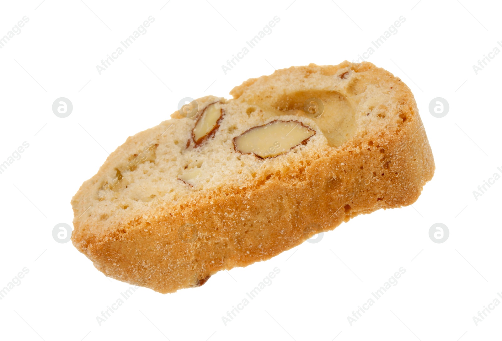 Photo of Traditional Italian almond biscuit (Cantucci) isolated on white