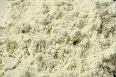 Photo of Dry wasabi powder as background, closeup view