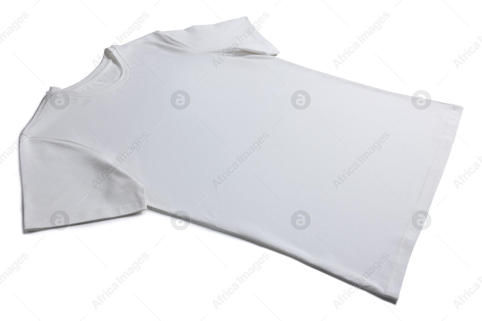 Image of White t-shirt on white background. Mockup for design