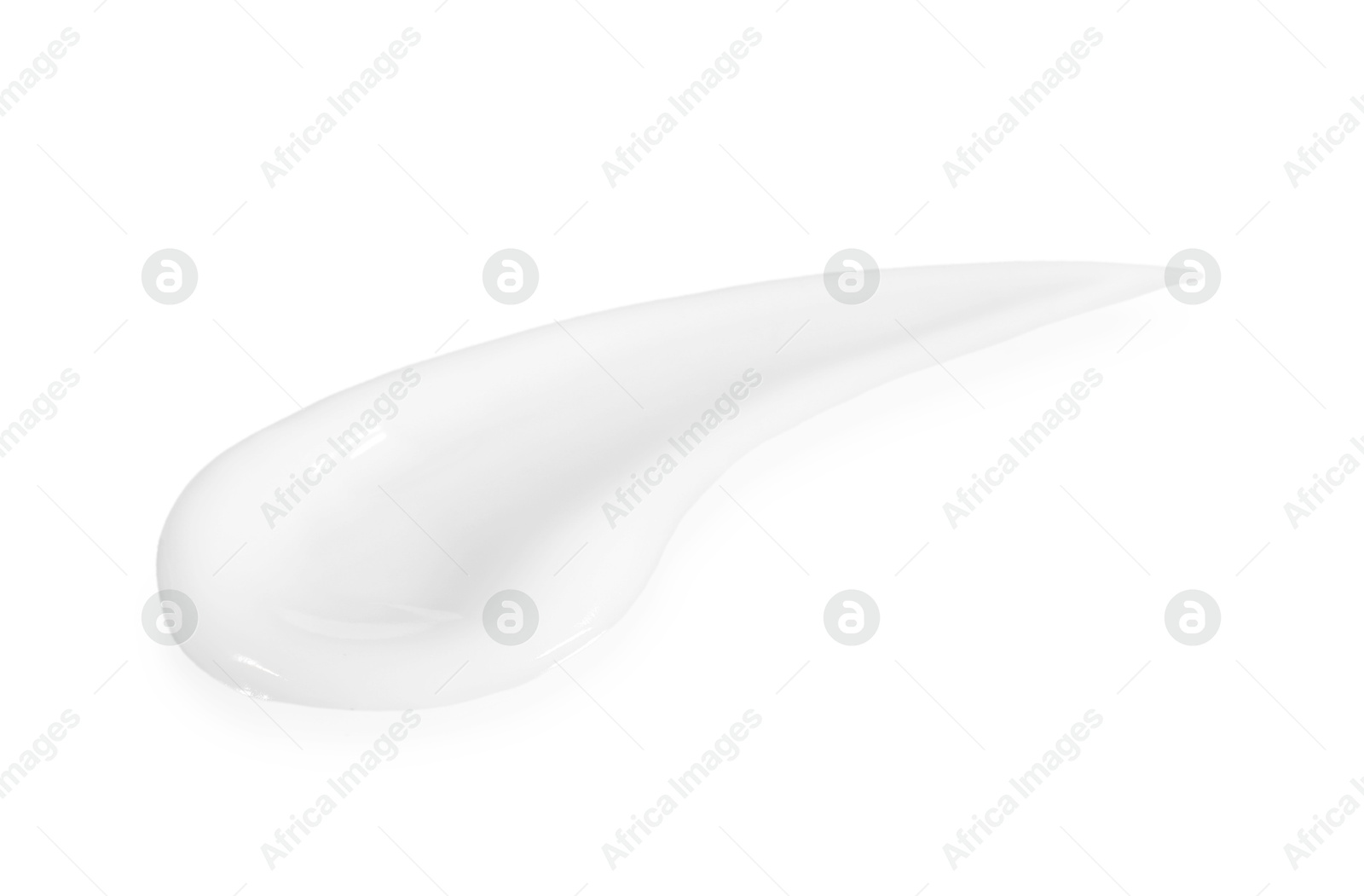 Photo of Smear of cosmetic product isolated on white