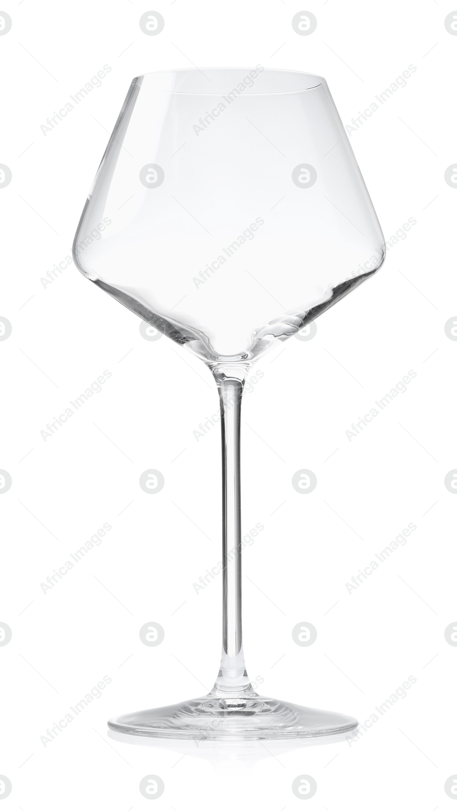 Photo of Empty glass for wine isolated on white