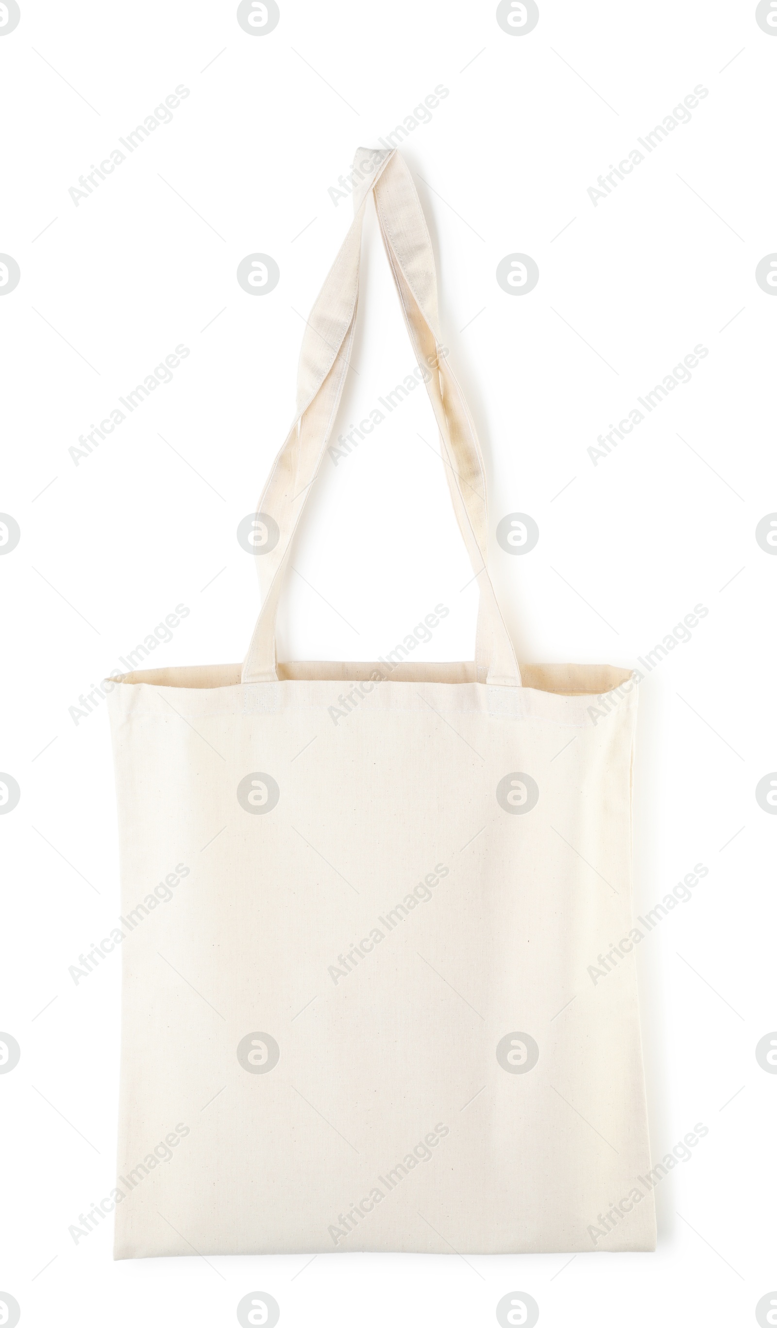 Photo of One shopping bag isolated on white. Mockup for design