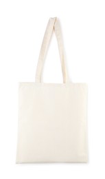 Photo of One shopping bag isolated on white. Mockup for design