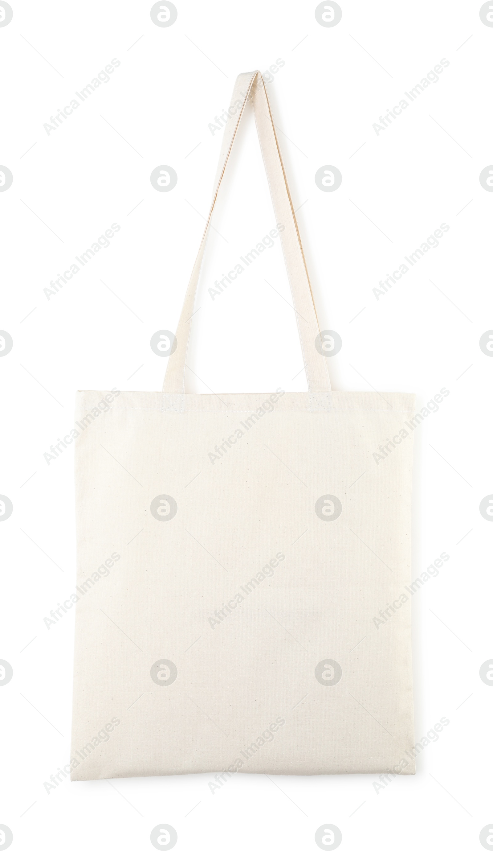 Photo of One shopping bag isolated on white. Mockup for design