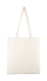 Photo of One shopping bag isolated on white. Mockup for design