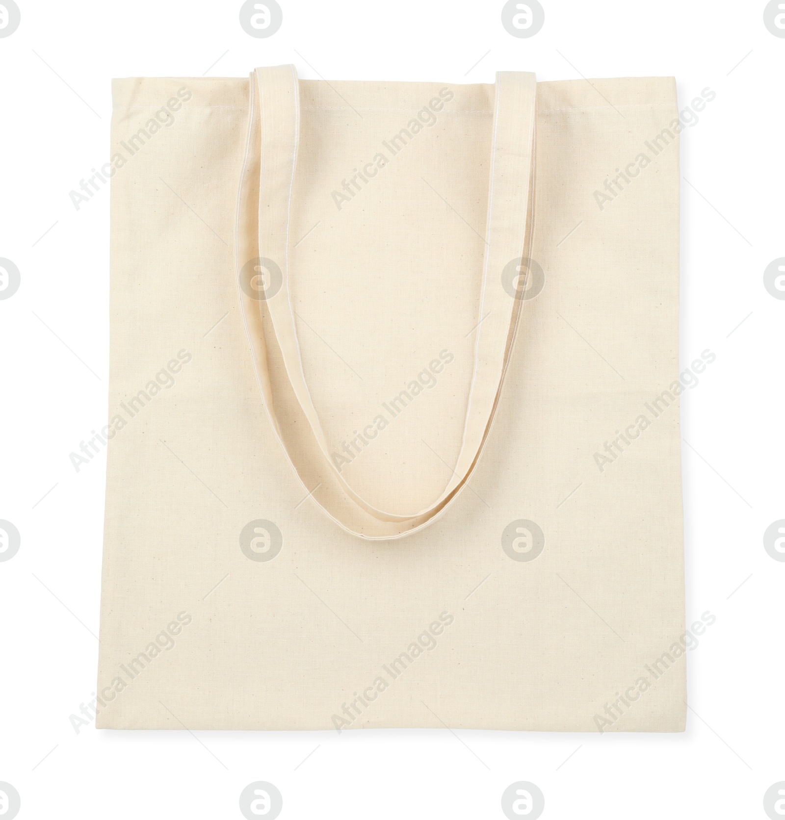 Photo of One shopping bag isolated on white. Mockup for design