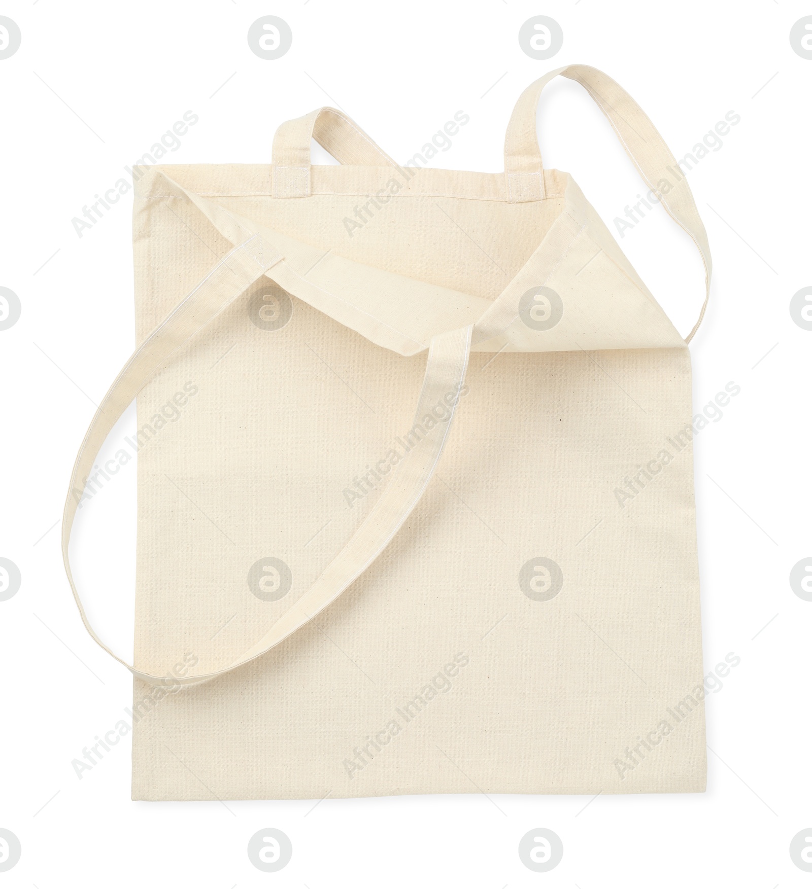 Photo of One shopping bag isolated on white. Mockup for design