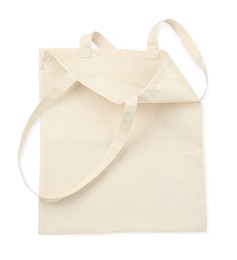 Photo of One shopping bag isolated on white. Mockup for design