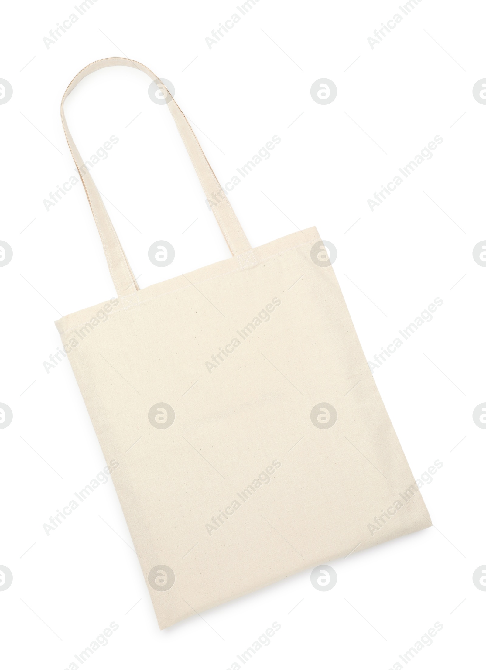 Photo of One shopping bag isolated on white. Mockup for design