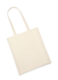 Photo of One shopping bag isolated on white. Mockup for design