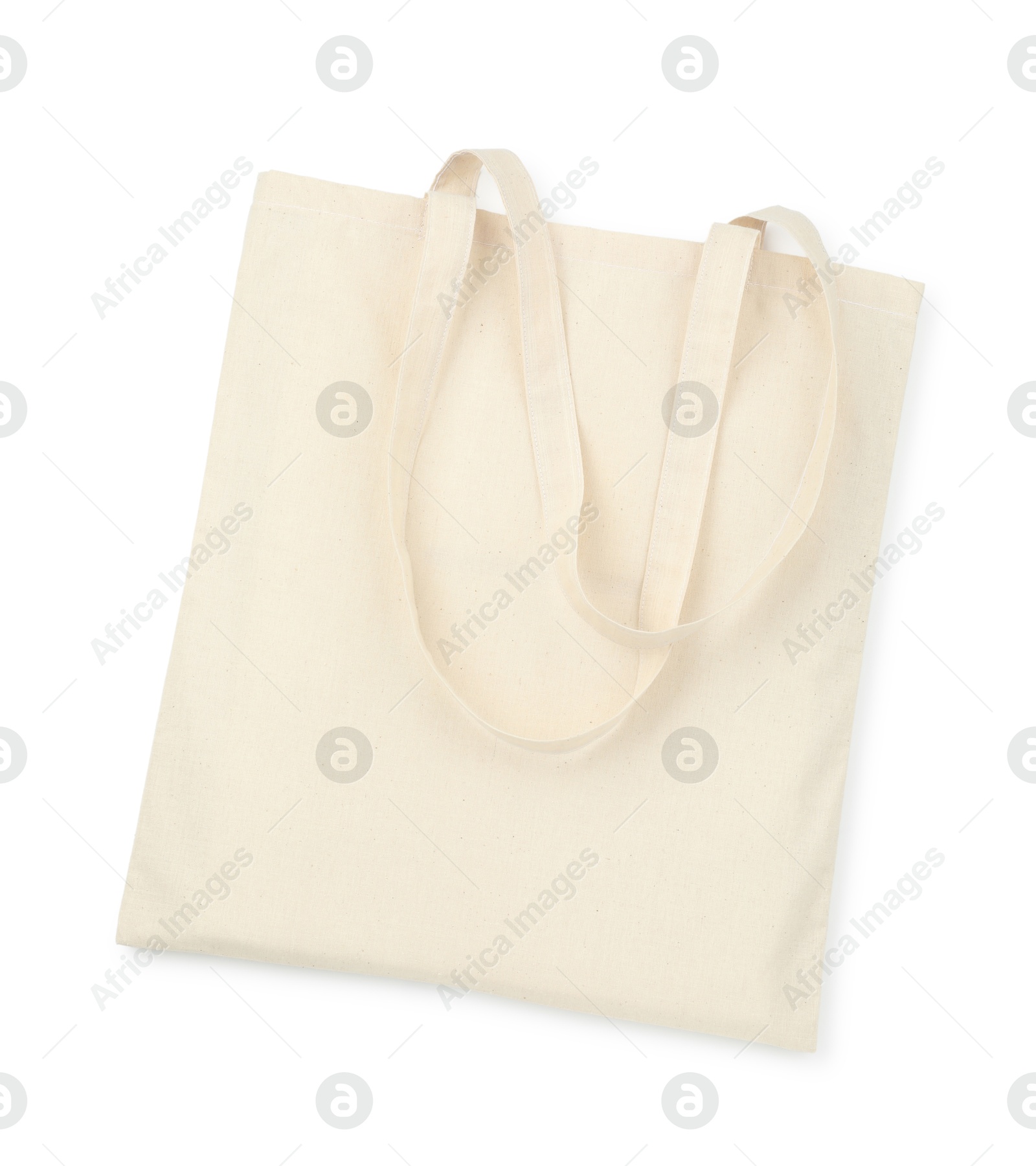 Photo of One shopping bag isolated on white. Mockup for design