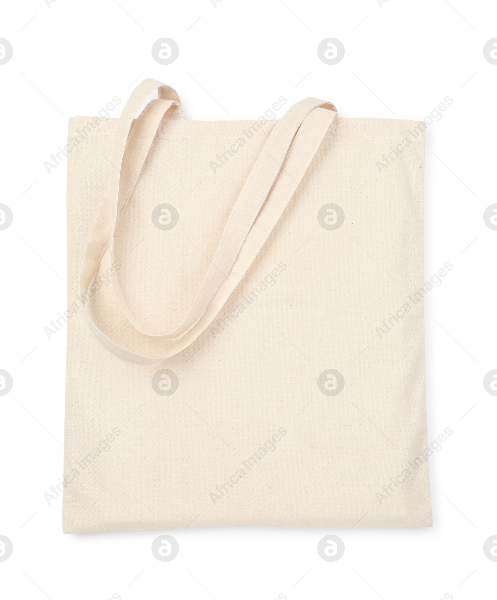 Photo of One shopping bag isolated on white. Mockup for design