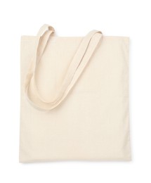 Photo of One shopping bag isolated on white. Mockup for design