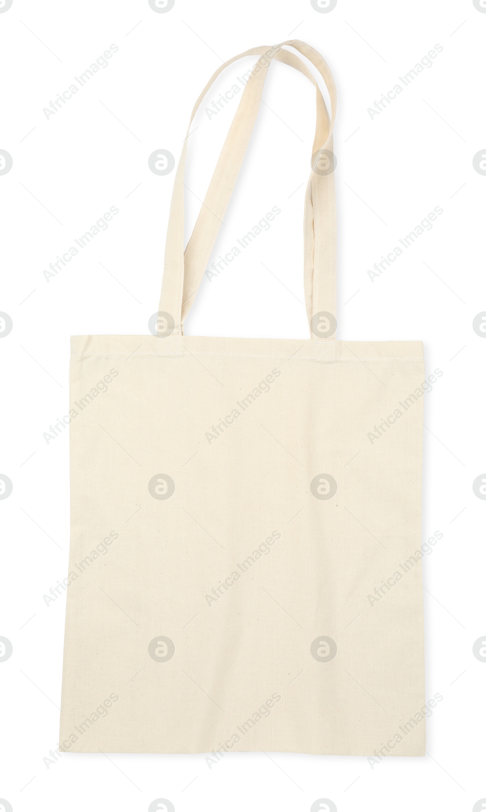 Photo of One shopping bag isolated on white. Mockup for design