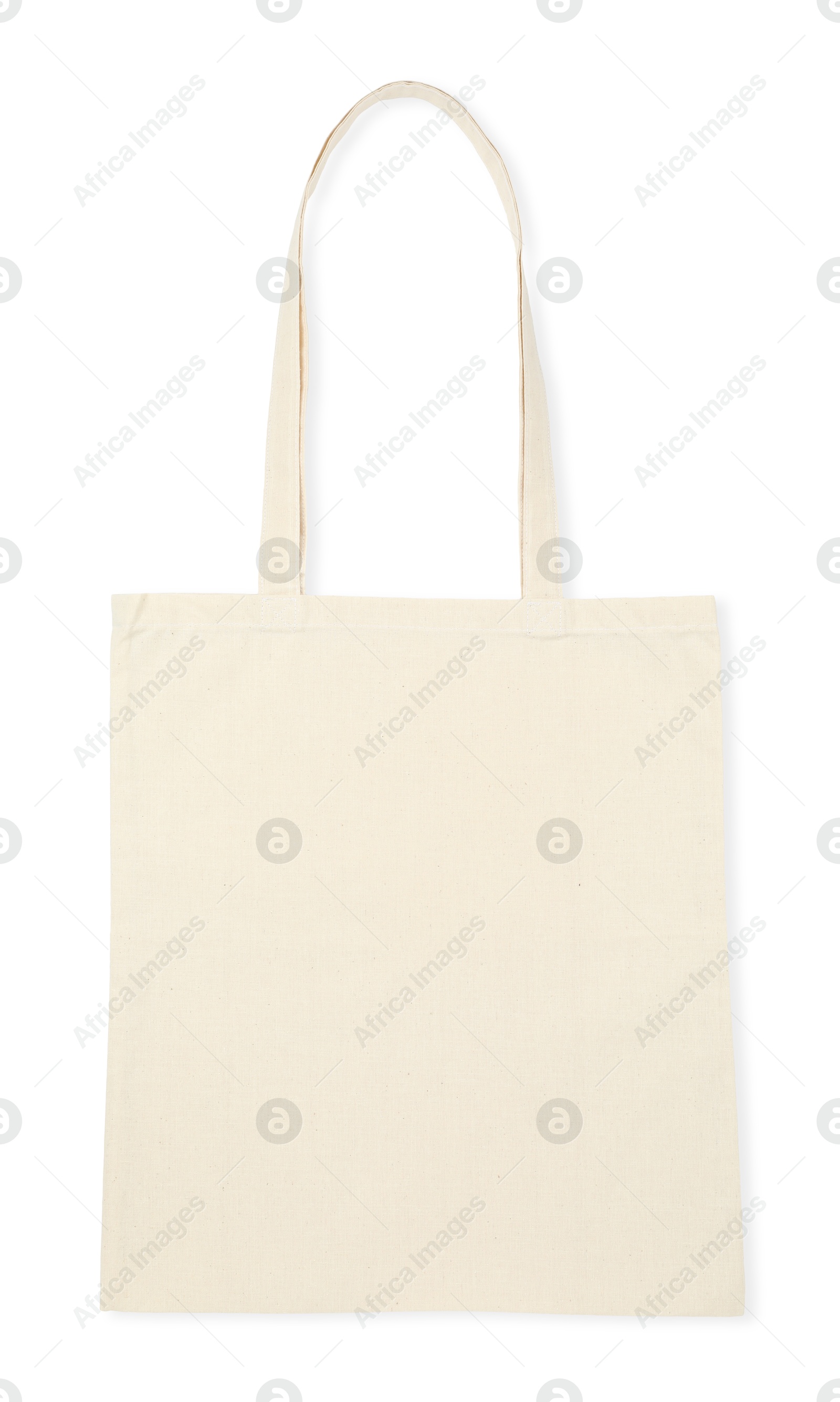 Photo of One shopping bag isolated on white. Mockup for design