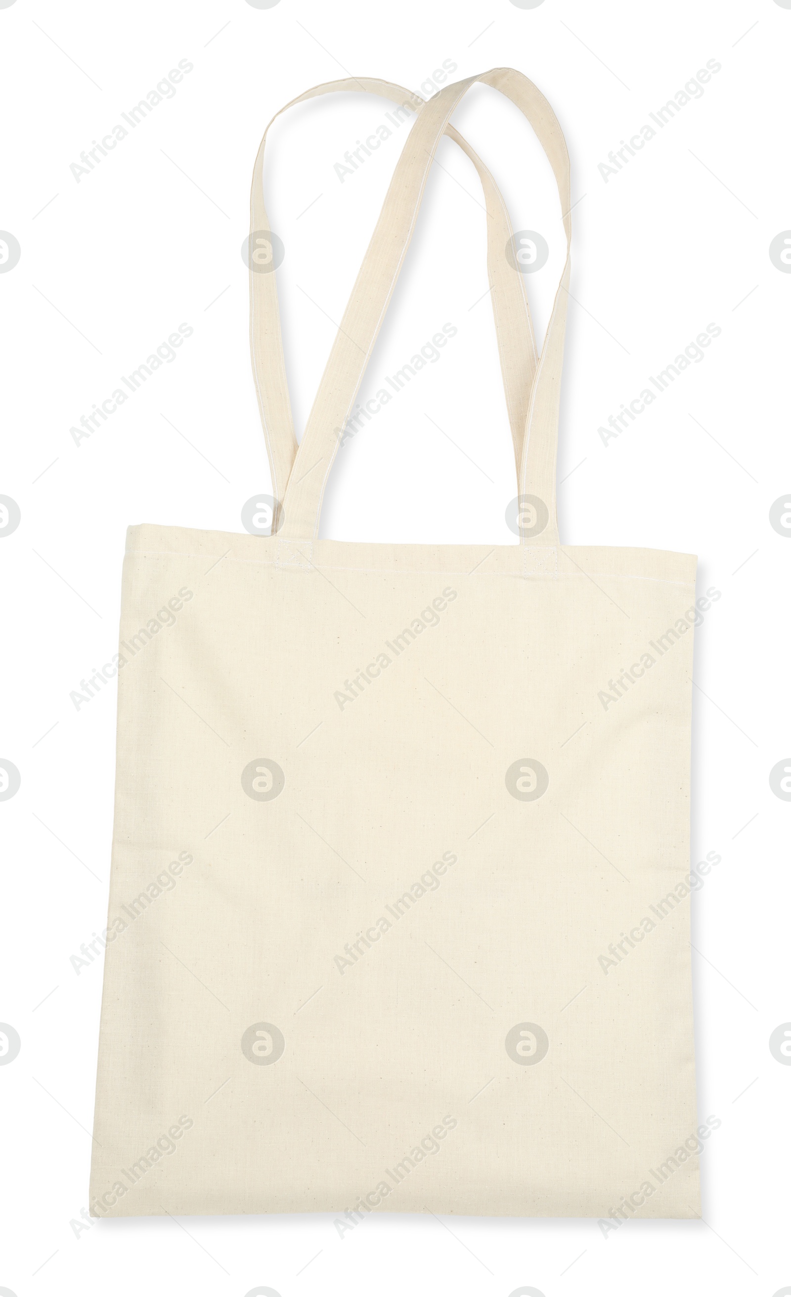 Photo of One shopping bag isolated on white. Mockup for design