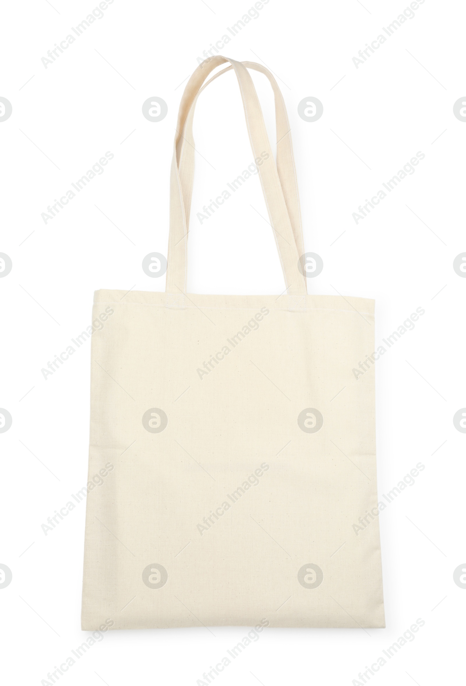 Photo of One shopping bag isolated on white. Mockup for design