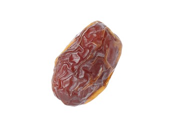 Photo of One tasty dried date isolated on white