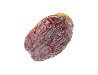 Photo of One tasty dried date isolated on white