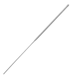 Photo of New sparkler stick on white background, top view