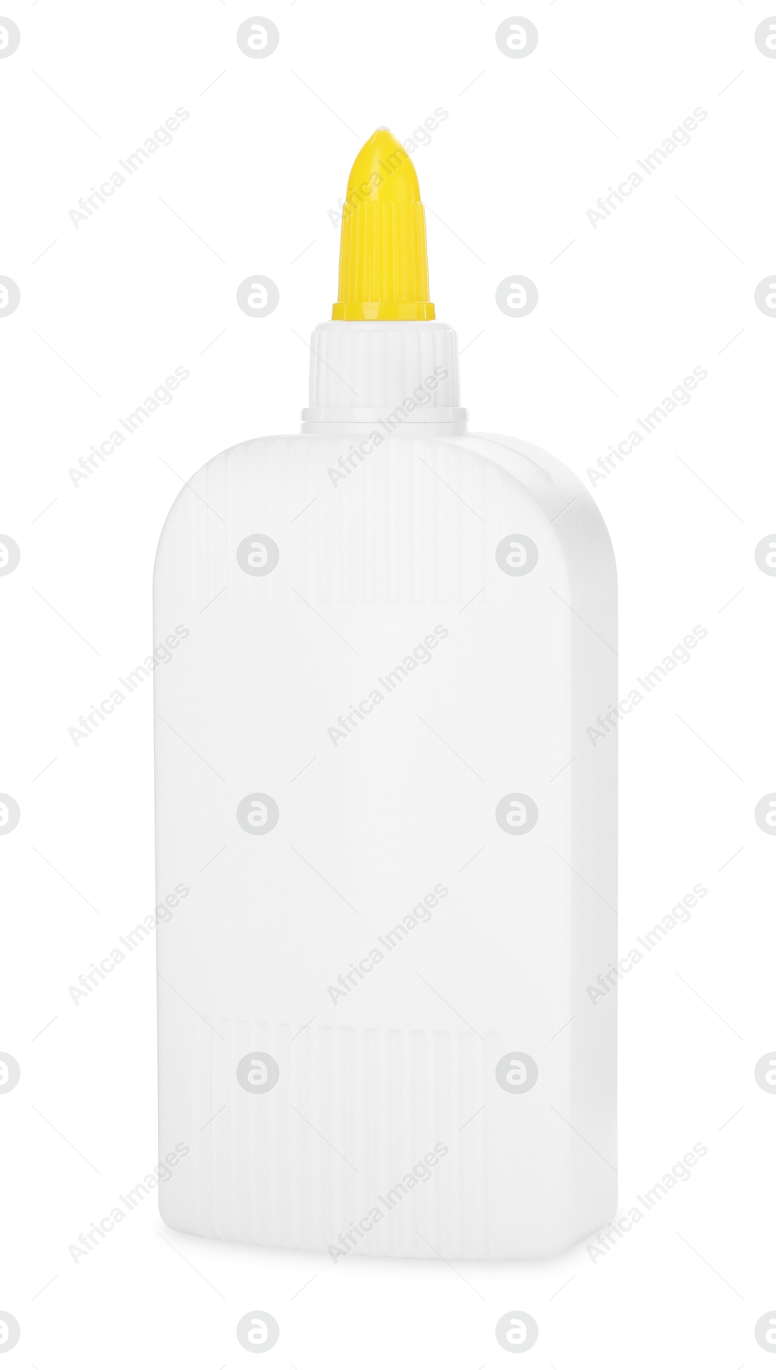 Photo of One bottle of glue isolated on white