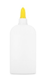 Photo of One bottle of glue isolated on white