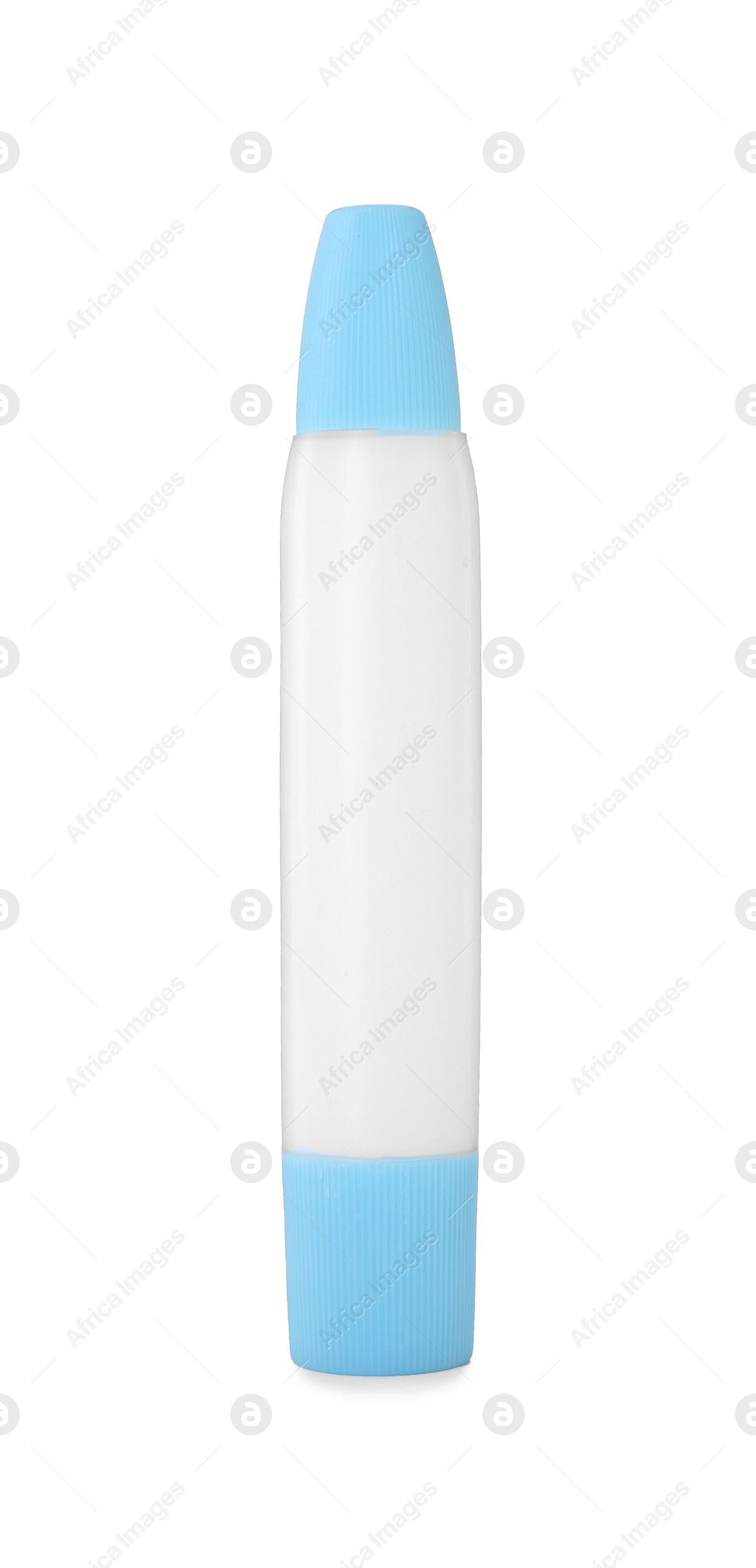 Photo of One glue stick isolated on white. Adhesive material