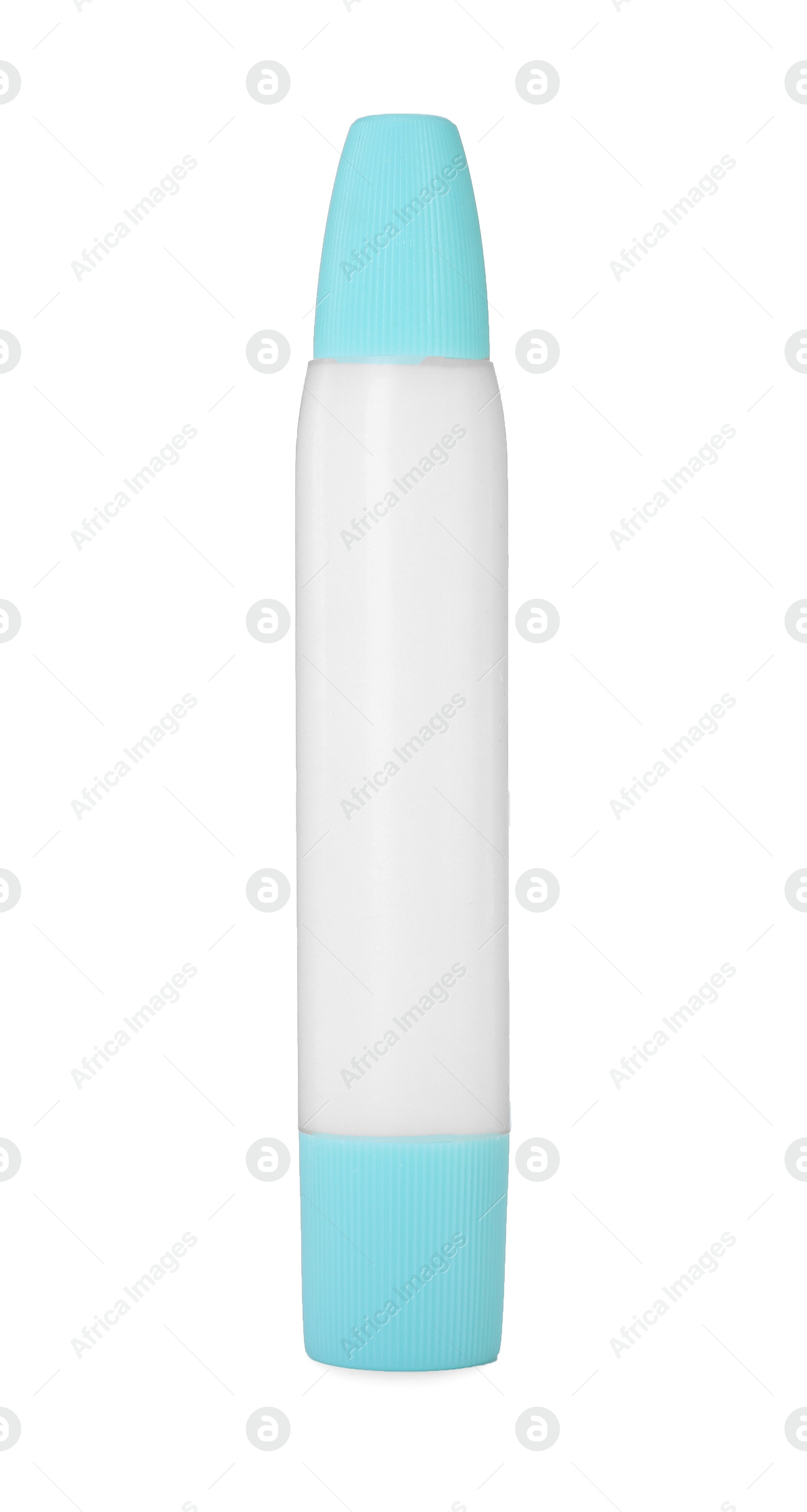 Photo of One glue stick isolated on white. Adhesive material