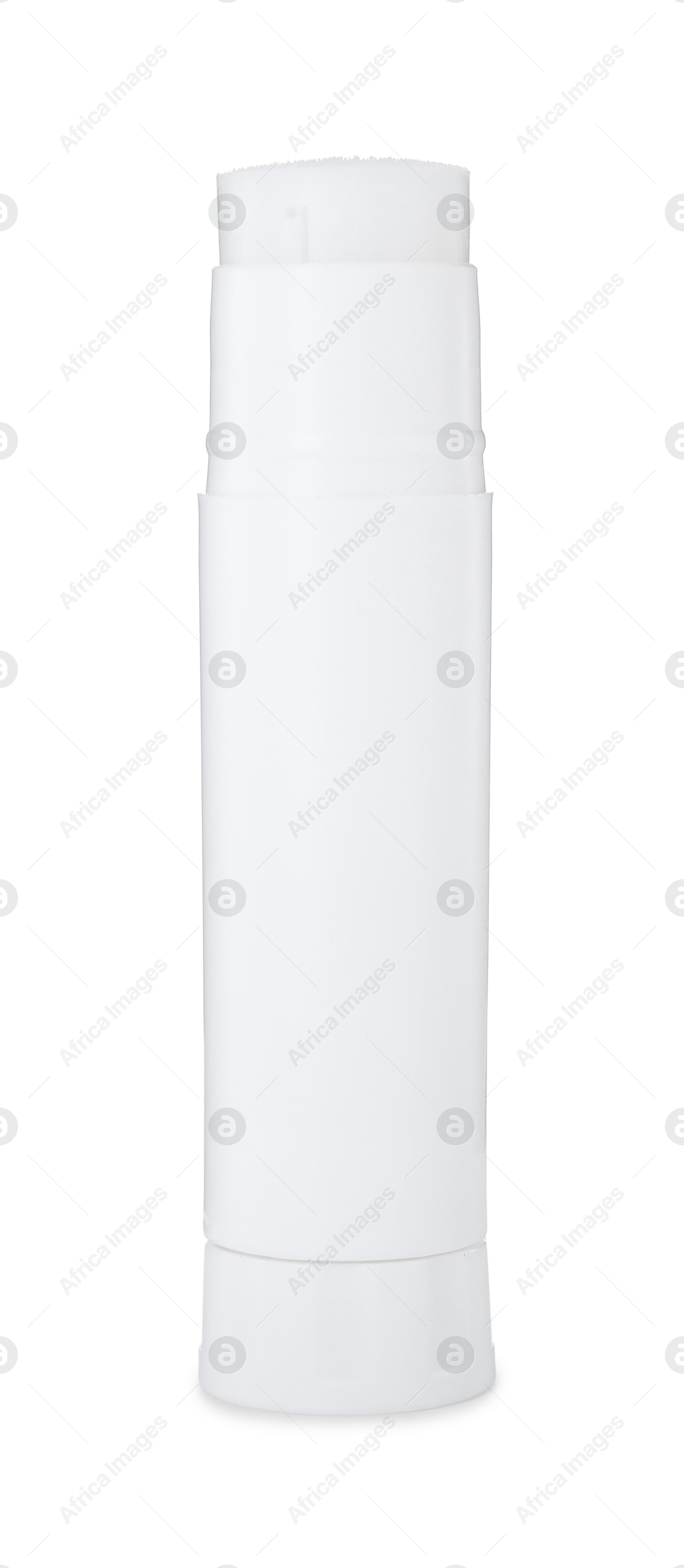 Photo of One glue stick isolated on white. Adhesive material