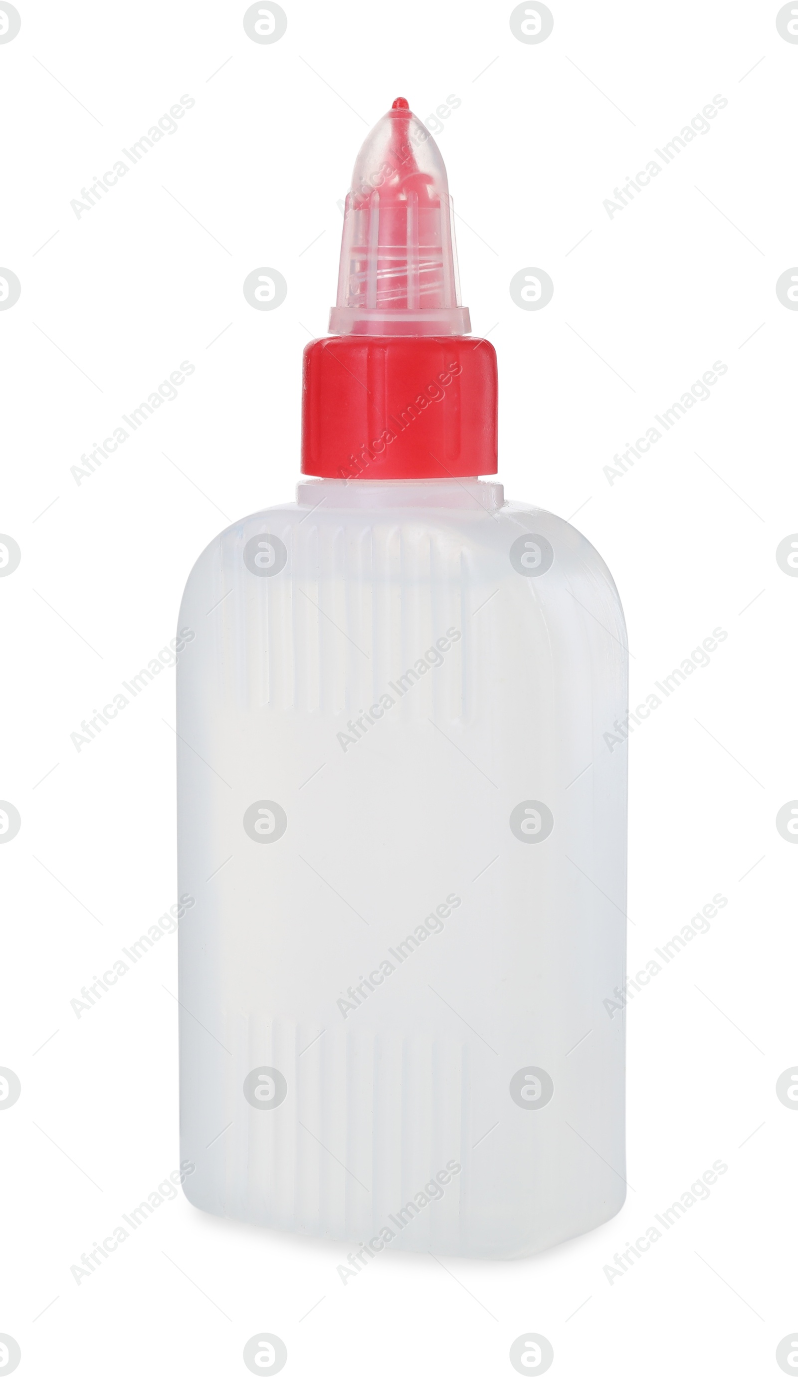 Photo of One bottle of glue isolated on white