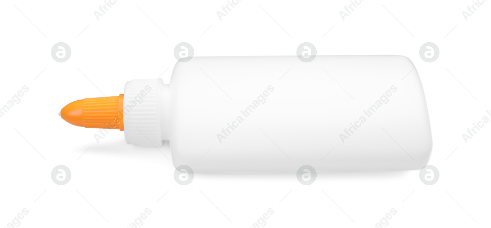 Photo of One bottle of glue isolated on white