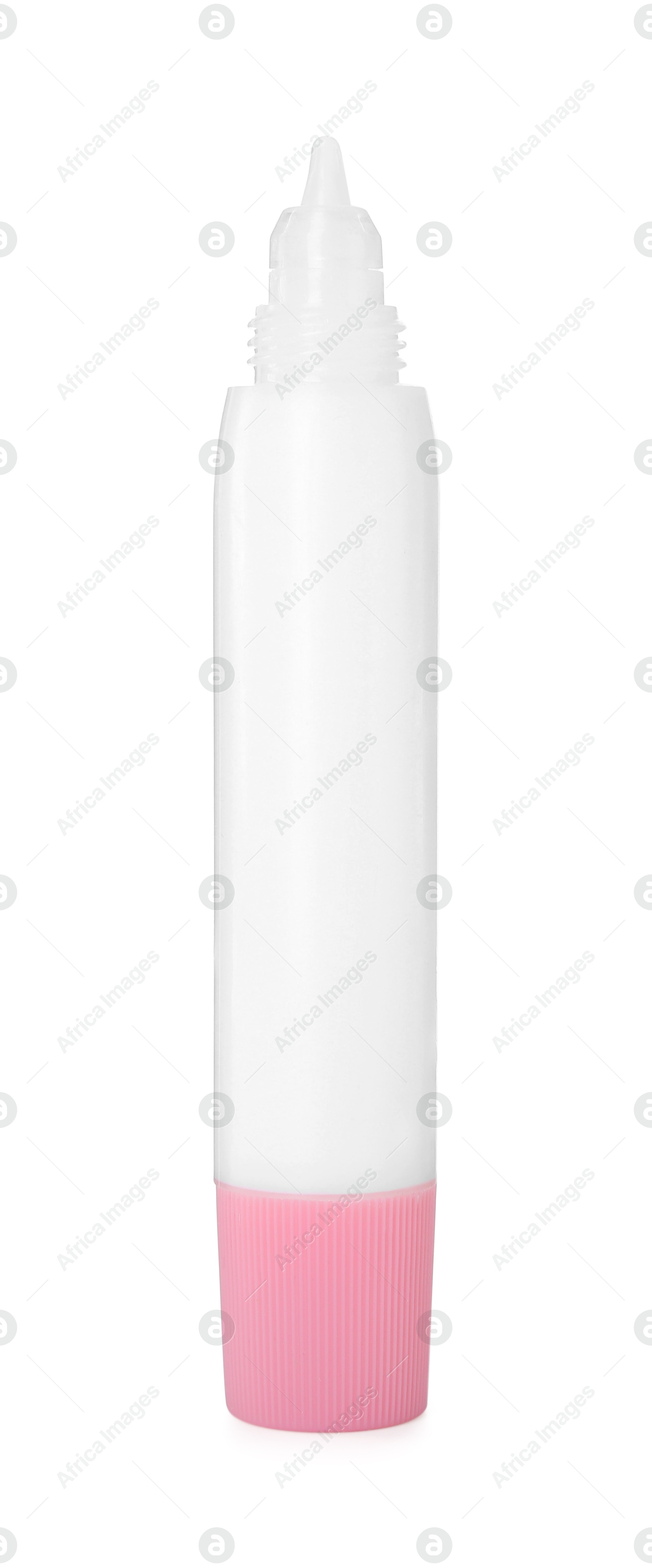 Photo of One glue stick isolated on white. Adhesive material