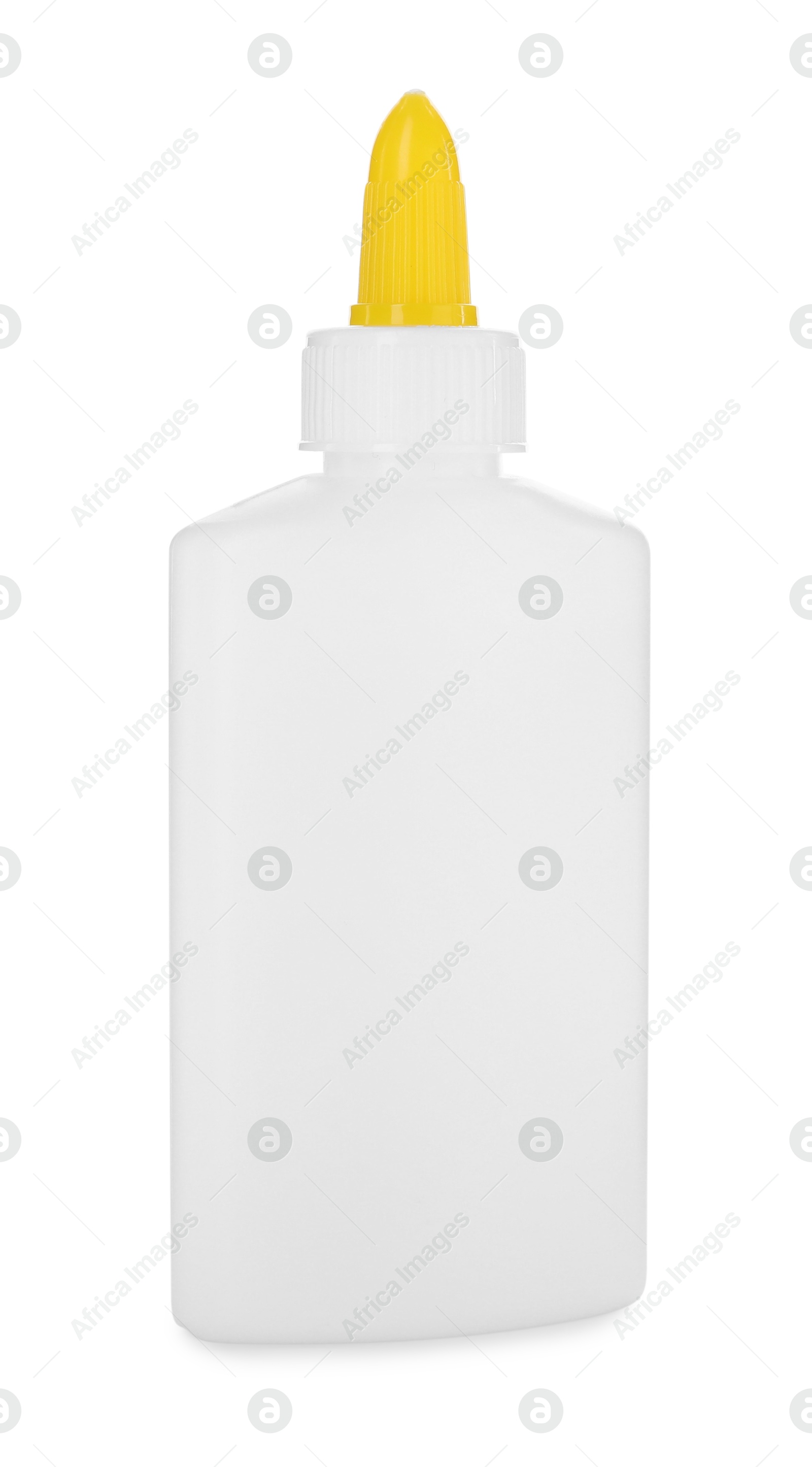 Photo of One bottle of glue isolated on white