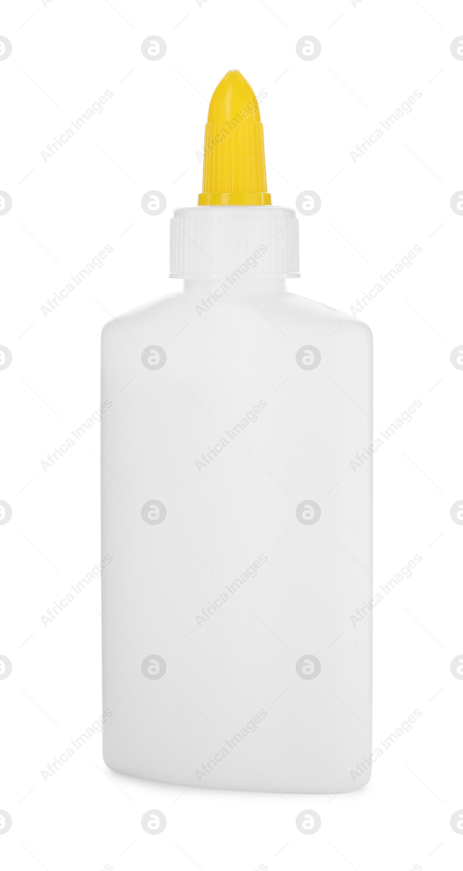 Photo of One bottle of glue isolated on white