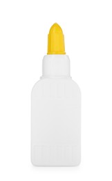 Photo of One bottle of glue isolated on white