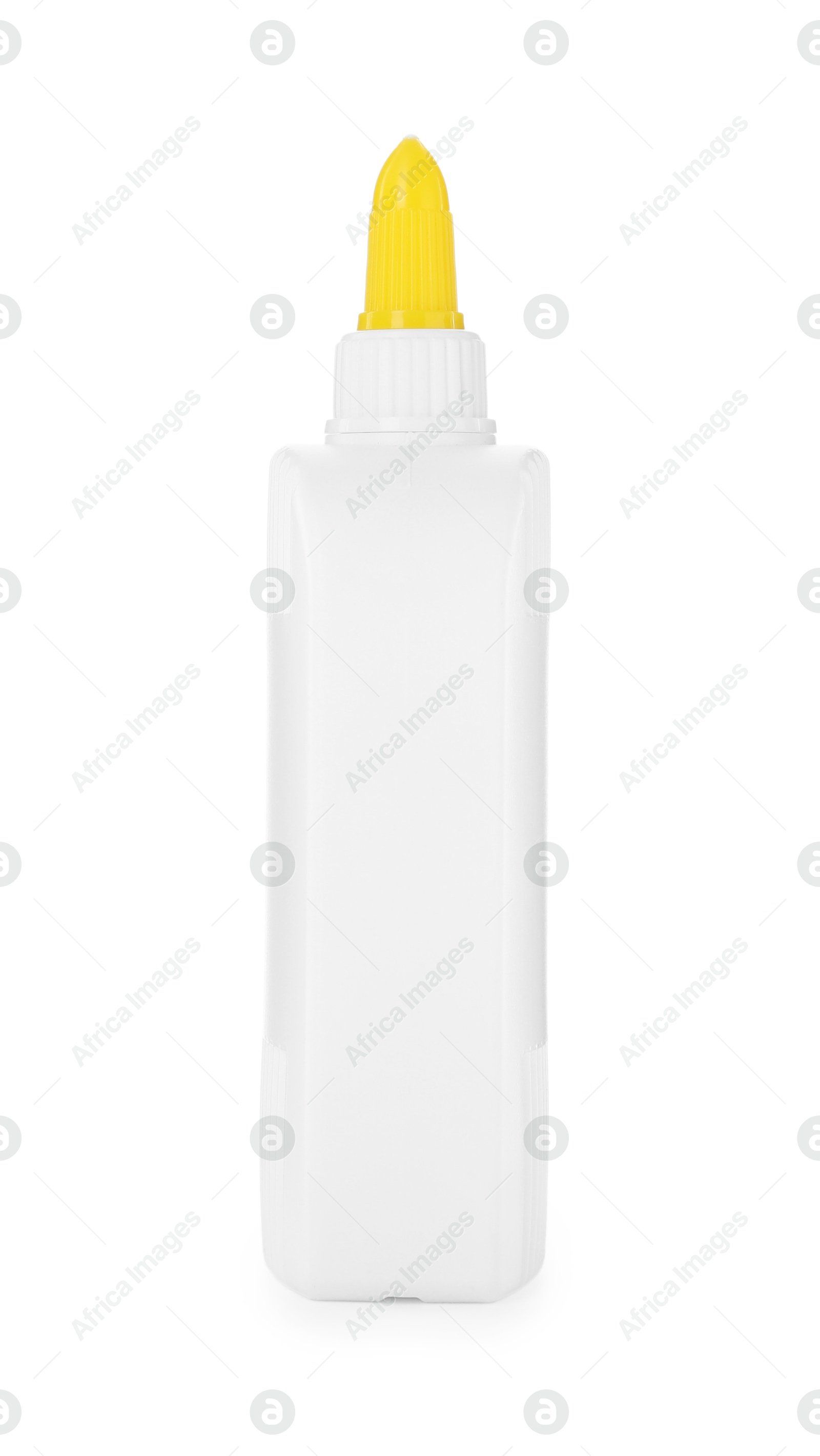 Photo of One bottle of glue isolated on white