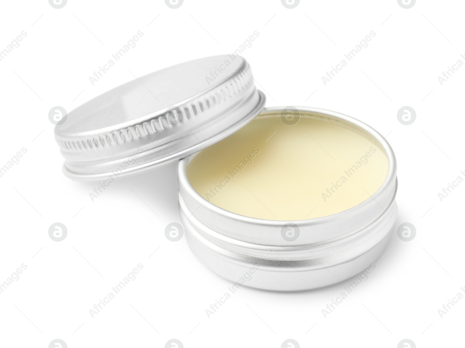 Photo of Lip balm isolated on white. Cosmetic product