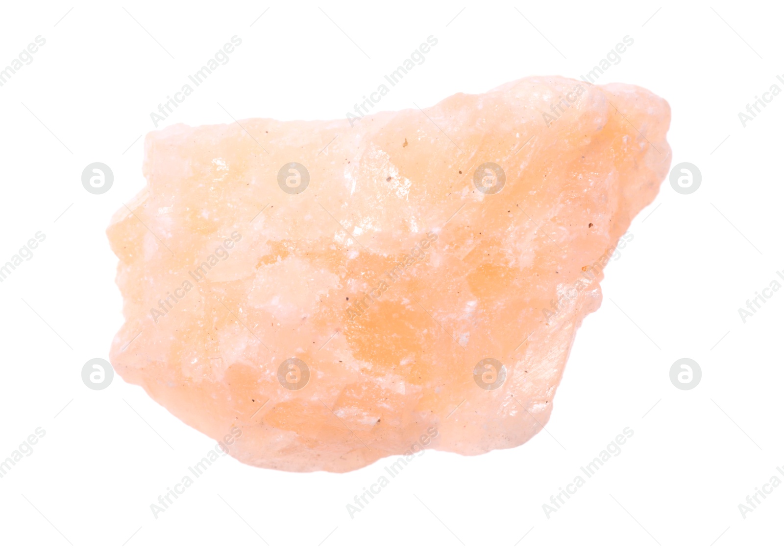 Photo of Beautiful orange calcite isolated on white. Natural gemstone