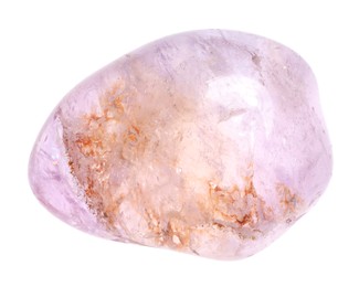 Photo of Beautiful ametrine isolated on white. Natural gemstone