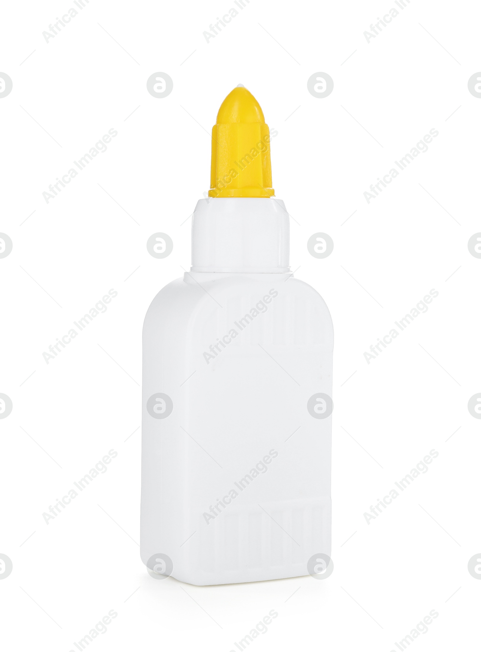 Photo of One bottle of glue isolated on white