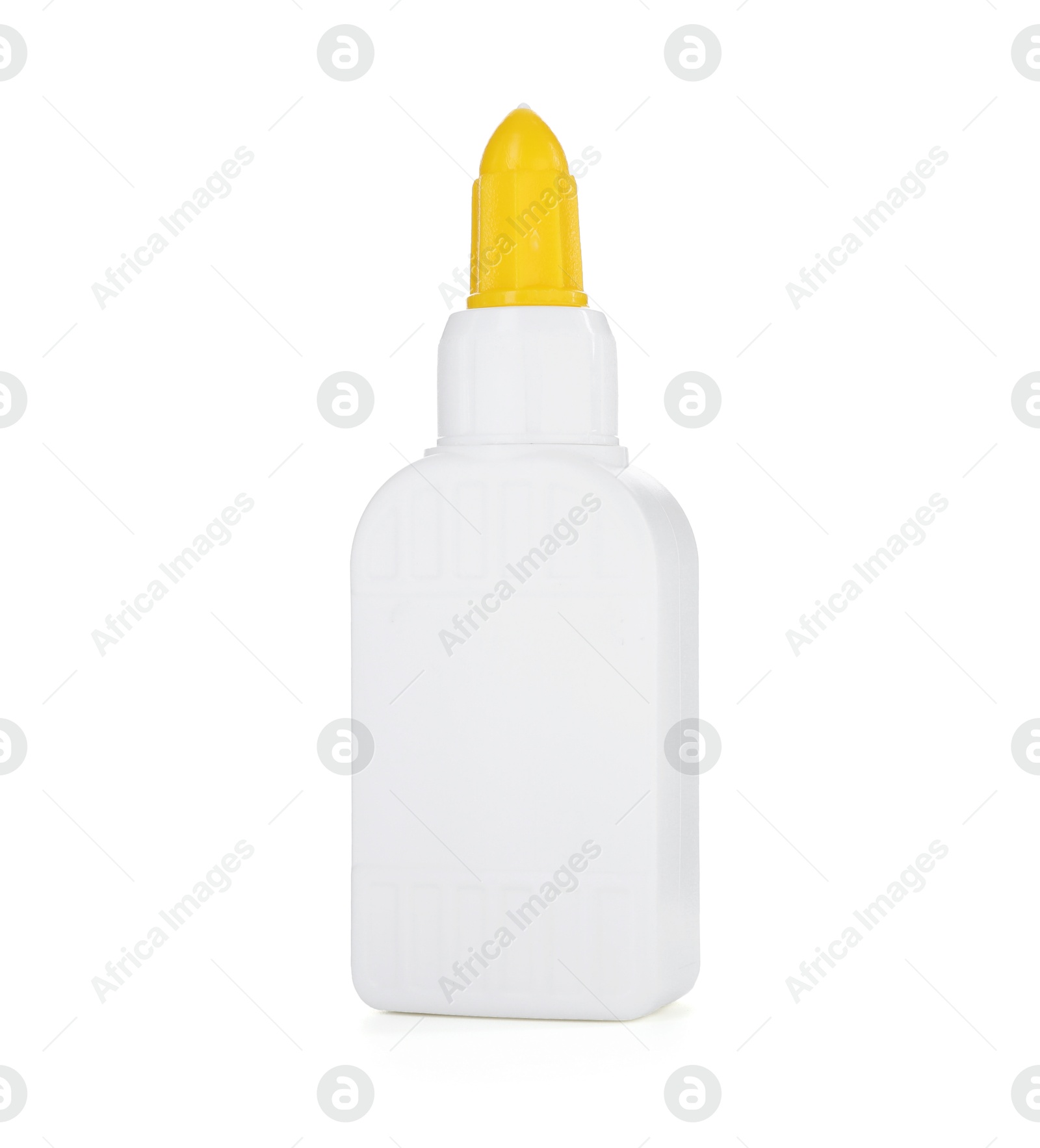 Photo of One bottle of glue isolated on white