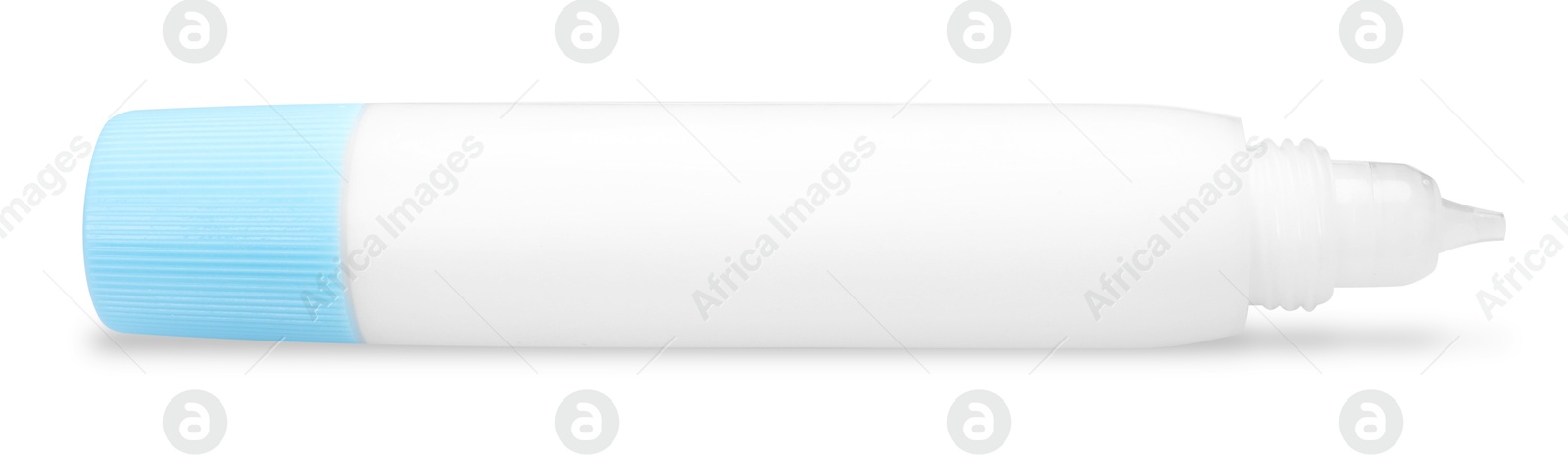 Photo of One glue stick isolated on white. Adhesive material