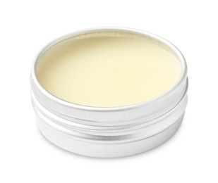 Photo of Lip balm isolated on white. Cosmetic product