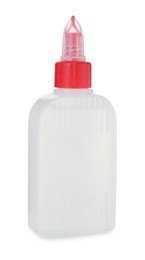 Photo of One bottle of glue isolated on white