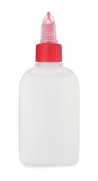 Photo of One bottle of glue isolated on white